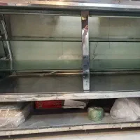 ویترین استیل شیرینی پزی