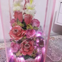 گل مصنوعی چراغ دار