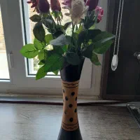 گل روز خارجی گدان چوبی
