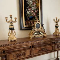 ساعت ‌و شمعدان پولیستر