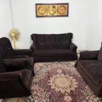 مبلمان 7 نفره قهوه ای و سالم