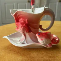 سرویس چای خوری وگلدان آنتیک (ونیز)
