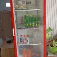 فروش یخچال ایستاده و یخچال ویترینی و2 عدد تخت سنتی