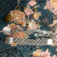 نقره دسبند زنجیر انگشتر