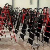 نردبان فلزی تاشو خانگی ورق سنگین باضمانت