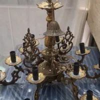یک جفت لوستر برنجی