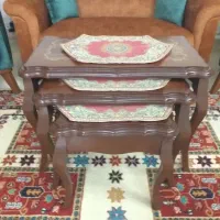 میز جلو مبلی و عسلی سه تیکه معرق کار دست