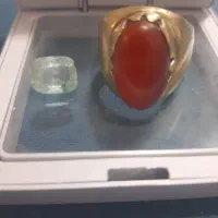 انگشتر عقیق یمن اصل و سنگ یاقوت اصل
