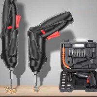 دریل/  پیچ گوشتی /شارژی 47 تکه/ابزار/جعبه ابزار۸