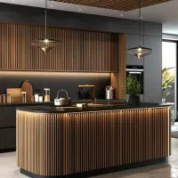 ساخت کابینت کمد درب چوبی ترموال ماربل شیت