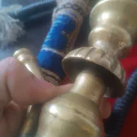 تنه قلیان برنجی قدیمی