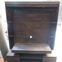 میز تلویزیون چوبی ۱۴۰×۱۶۰ با ۲کشوی سالم