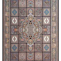 یک تخته فرش۹ متری خشتی طرح کژال کاشان
