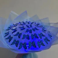 دسته گل پروانه و روبانی