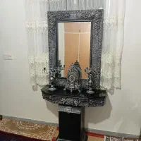 آینه وشمعدانی وپایه