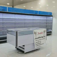 ۸8قفسه ترولی یخچال پرده هوا تاک فروشگاهی چک اوت3r