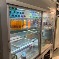 یخچال ویتریی الکترونیک استیل در حد نو