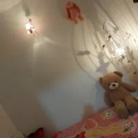 آباژور .لوستر پذیرایی جفت..شب خواب و لوستر دخترونه