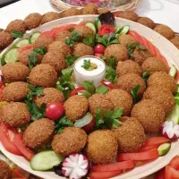 فلافل تازه خوشمزه خانگی