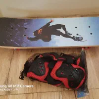 اسکیت برد چوبی چرخ ژله‌ای60cm مدل Spider-Man