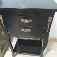 میز تلفن چوبی