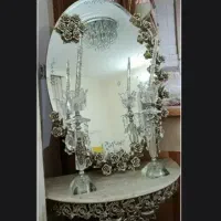 فروش‌آینه شمعدان طرح نقره