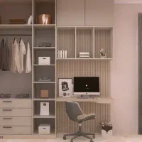 اجرای میز و کمد دیواری و کتابخانه