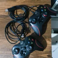 دو عدد دسته بازی کامپیوتر