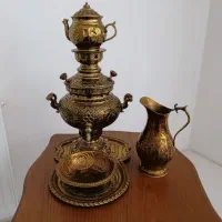 سماور ذغالی برنجی