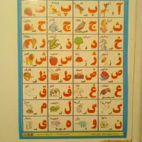 حروف الفبا و کتاب املا کلاس اول و یک بسته چینه و چ