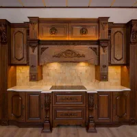 کابینت کلاسیک طرح چوب راهپود