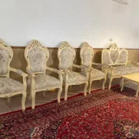 ست مبل  استیل 7نفره با نهار خوری 8نفره