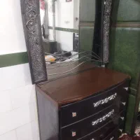 آینه تمام فلزی بزرگ و تمیز