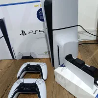 ps5 اسلیم یک ترا دیسک خور دو دسته2018با استندشارژر