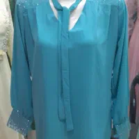 شومیز گلدارو ساده نگین دار