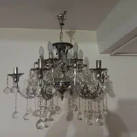 لوستر تمام برنج شش شاخه سالم وتمیز