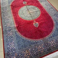 فرش ابریشم نیمه دستباف