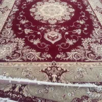 ۲ عدد فرش کرم زرشکی ۱۲ متری