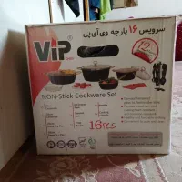سرویس ۱۲ پارچه تفلون برندVIP نو‌پلمپ