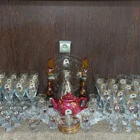 سرویس بلور ترک ۵۳ تکه سرو و پذیرایی طرح شاه عباسی
