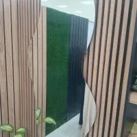 اینه دفرمه با چوب پشت