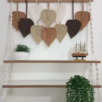 دیوار کوب مکرومه