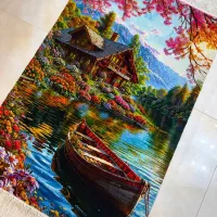 منظره ی رودخانه چله و گل ابریشم اصل تبریز