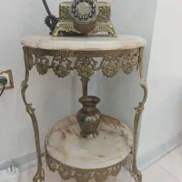 میز تلفن برنجی