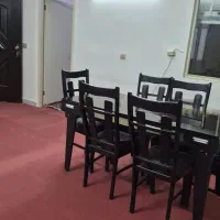 میز غذا خوری چوبی ۶ نفره