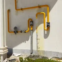 لوله کشی گاز صنعتی دو پوندی و ایستگاه