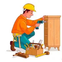 تعمیرات تخصصی کابینت کمددیواری ومصنوعات چوبی درمحل