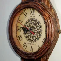 ساعت دیواری تمام چوب صنایع دستی