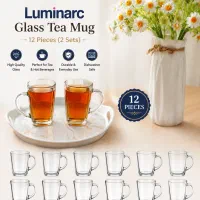 لیوان چای‌خوری لومینارک اصل ۲ دست تمیز و در حد نو