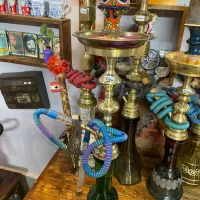 قلیون برنجی و لوازم قدیمی دکوری